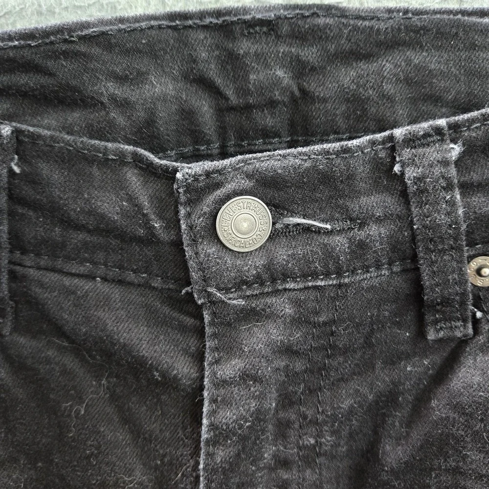 Levi's 514 Men Jeans 34X30 Black Denim Straight‎ Fit 29